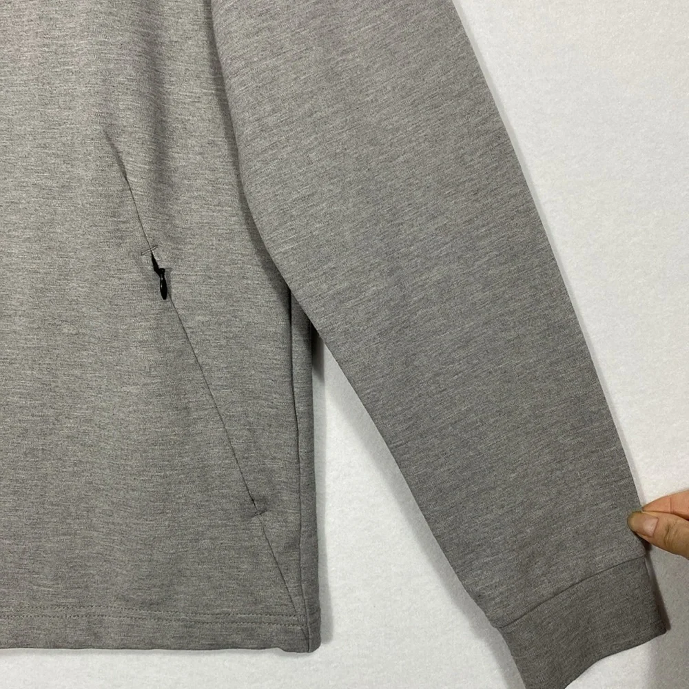 Mizzen + Main Steel Gray Heather Proflex Full Zip Jacket Mens Sz Small